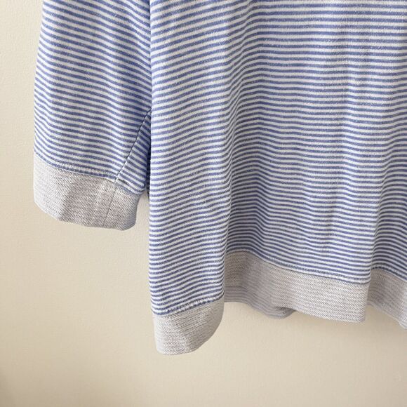 Emily Daniels Cotton Blend Stripe Shirt Preppy Nautical - Large - Picture 8 of 8